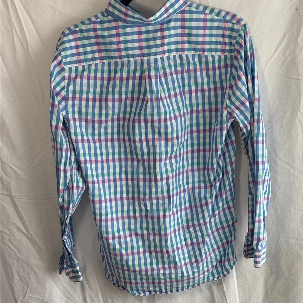 Vineyard Vines Boys Whale Shirt Pastel Plaid Button-down - XL(18)